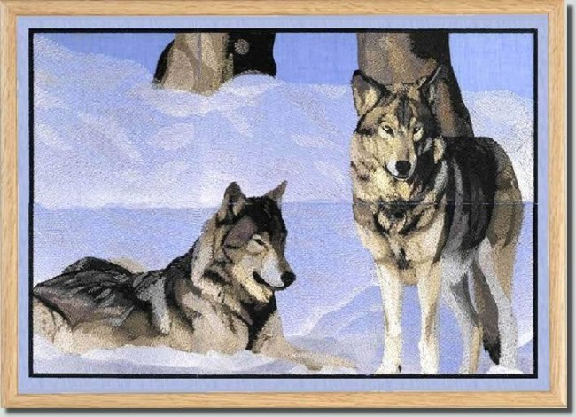 BFC0778 Window - Two Wolves