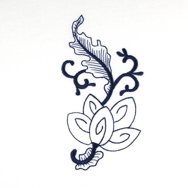 BFC0780 Chinese Indigo Work