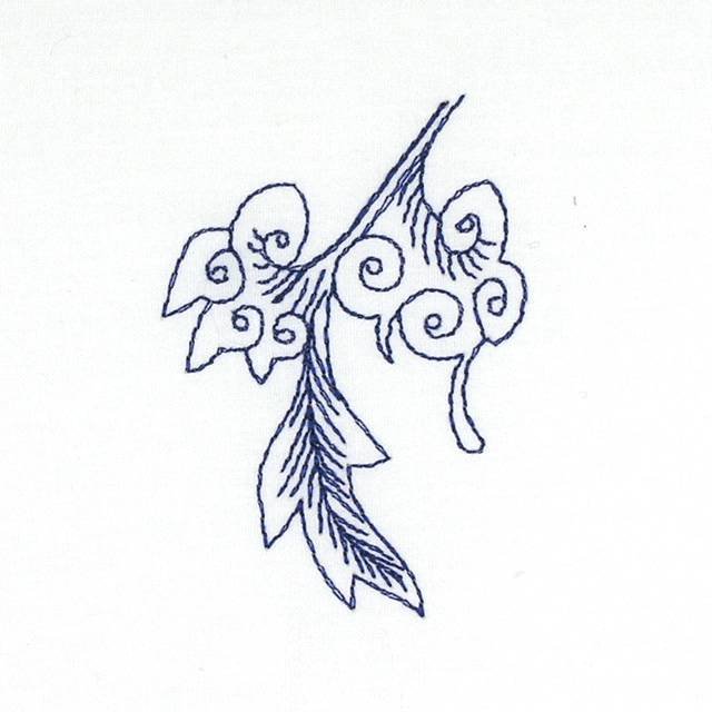 BFC0780 Chinese Indigo Work