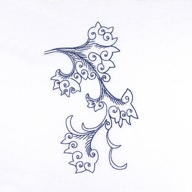 BFC0780 Chinese Indigo Work