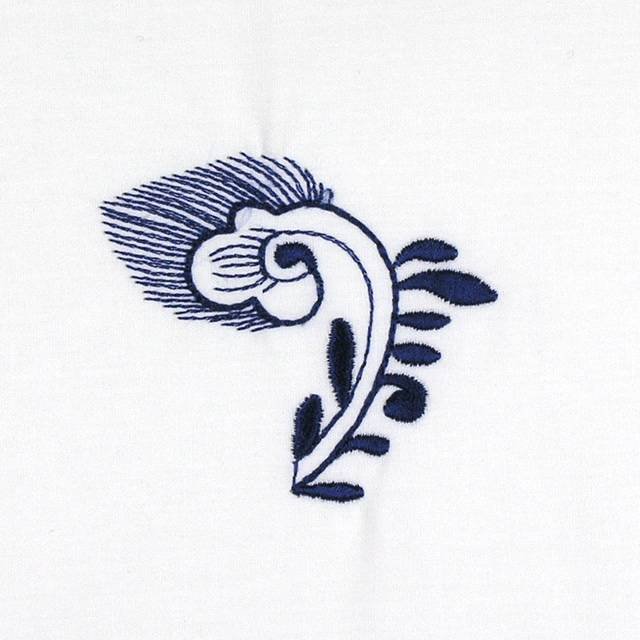 BFC0780 Chinese Indigo Work