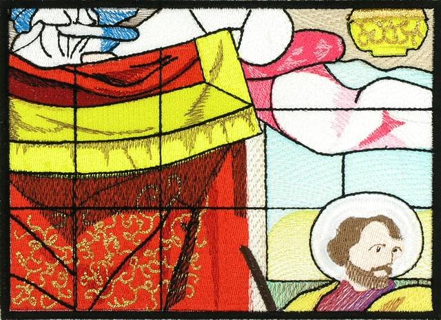 BFC0787 Stained Glass - Adoration of the Magi