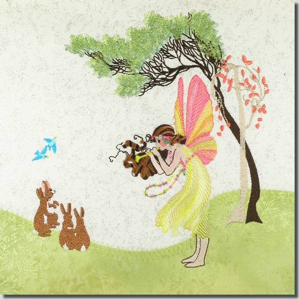 BFC0790 Block 1 of 12 Fairy Land Quilt - The Music Fairy