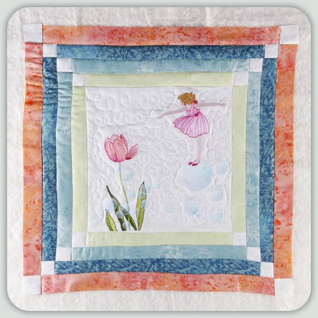 BFC0793 Block 3 of 12 Fairy Land Quilt - The Bubble Fairy