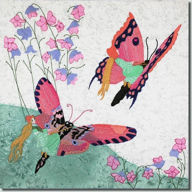 BFC0795 Block 4 of 12 Fairy Land Quilt - The Butterfly Fairies