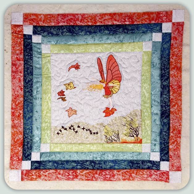 BFC0799 Block 5 of 12 Fairy Land Quilt - The Autumn Fairy