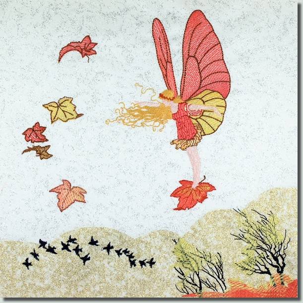 BFC0799 Block 5 of 12 Fairy Land Quilt - The Autumn Fairy