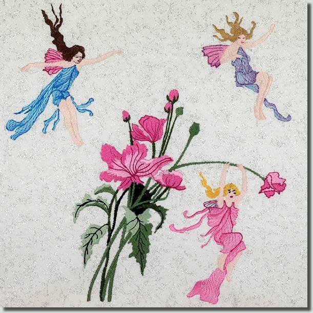 BFC0808 Block 10 of 12 Fairy Land Quilt - The Flower Fairies