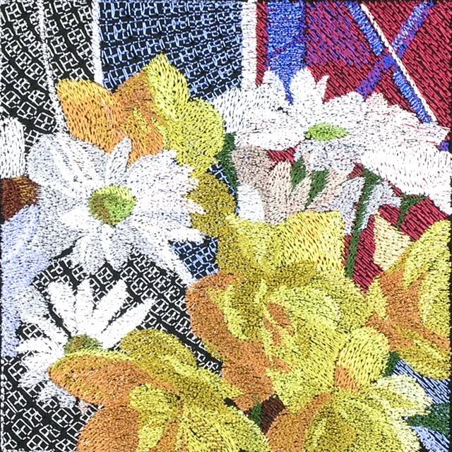 BFC0813 Window - Flowers by a Window