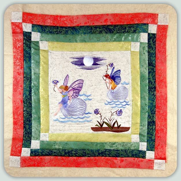 BFC0814 Block 11 of 12 Fairy Land Quilt - The Fairy Race