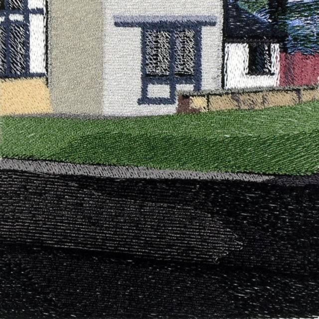 BFC0848 Window English Cottage with Waterwheel