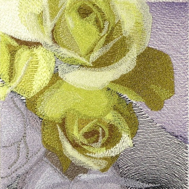 BFC0854 Window - Roses with Ballet Shoe