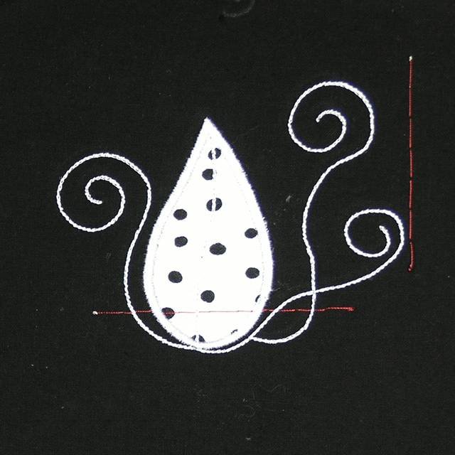 BFC0855 Convertible Handbag Series A Appliqué Leaves