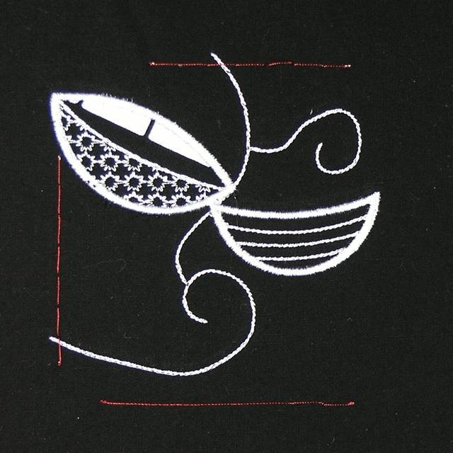 BFC0855 Convertible Handbag Series A Appliqué Leaves