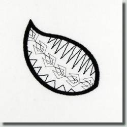 BFC0855 Convertible Handbag Series A Appliqué Leaves