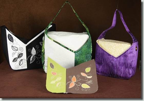 BFC0855 Convertible Handbag Series A Appliqué Leaves