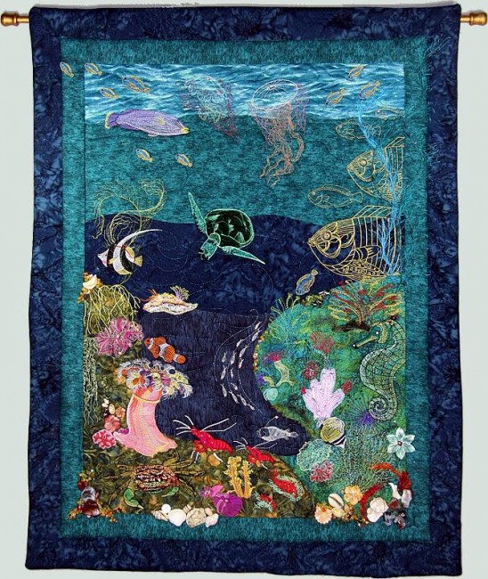 Art Quilt - Undersea Fantasy
