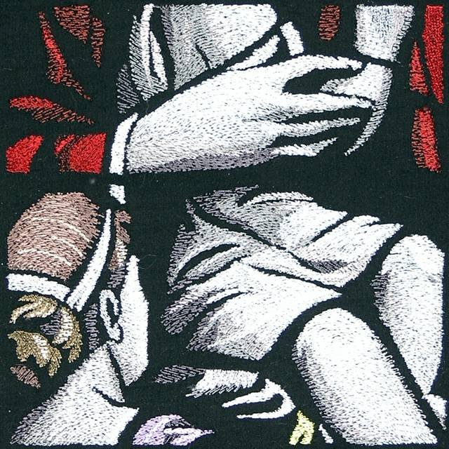BFC0872 Stained Glass - Christ with Children