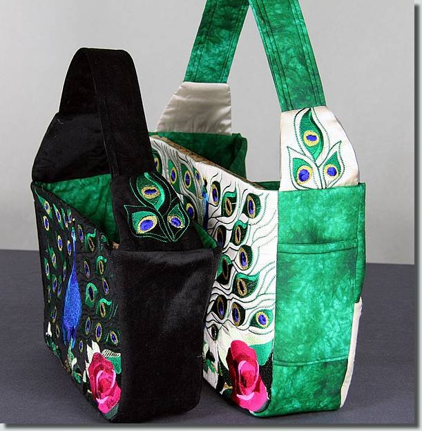 BFC0873 Convertible Handbag Series A Proud Peacock