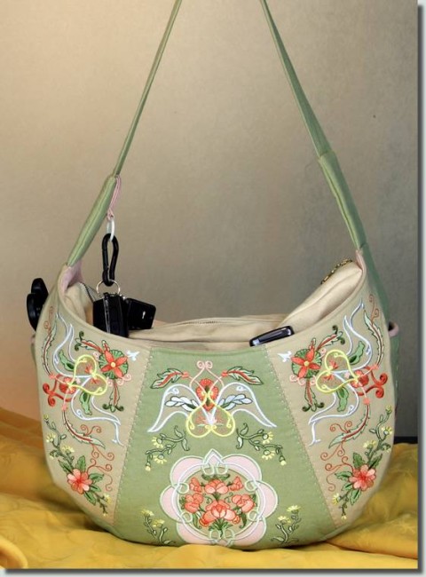 BFC0877 Convertible Handbag Series B Brocaded Hobo