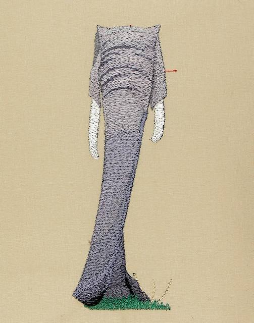 BFC0878 Large Elephant and Child