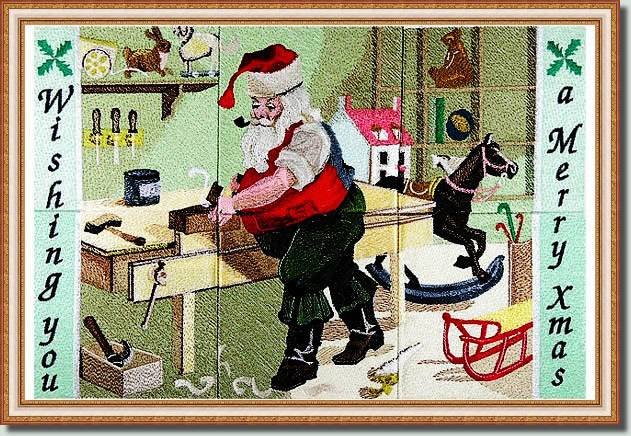 BFC0880 Window-Santa's Workshop II