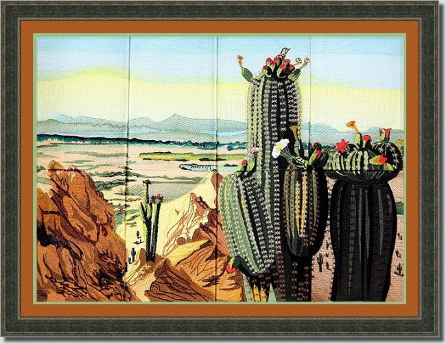 BFC0882 Colors of the West Window Series The Cactus