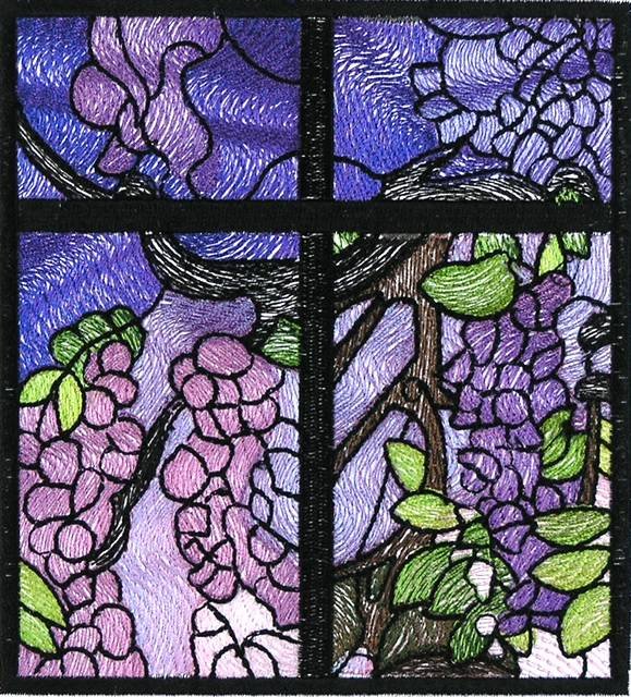 BFC0890 QIH Stained Glass - Wisteria