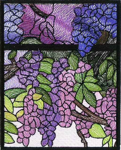 BFC0890 QIH Stained Glass - Wisteria