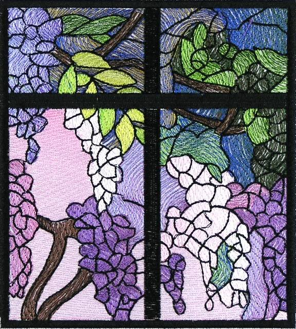 BFC0890 QIH Stained Glass - Wisteria