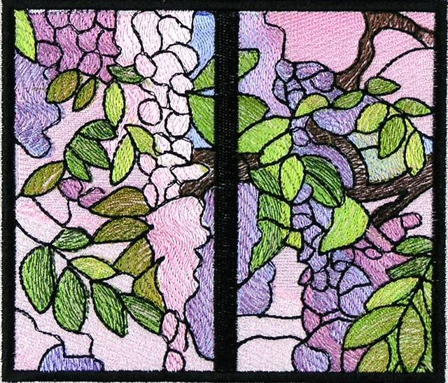 BFC0890 QIH Stained Glass - Wisteria