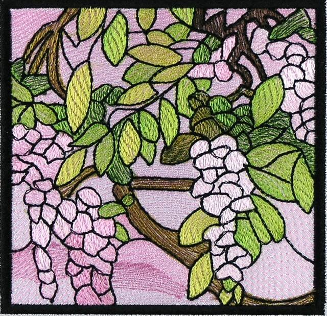 BFC0890 QIH Stained Glass - Wisteria