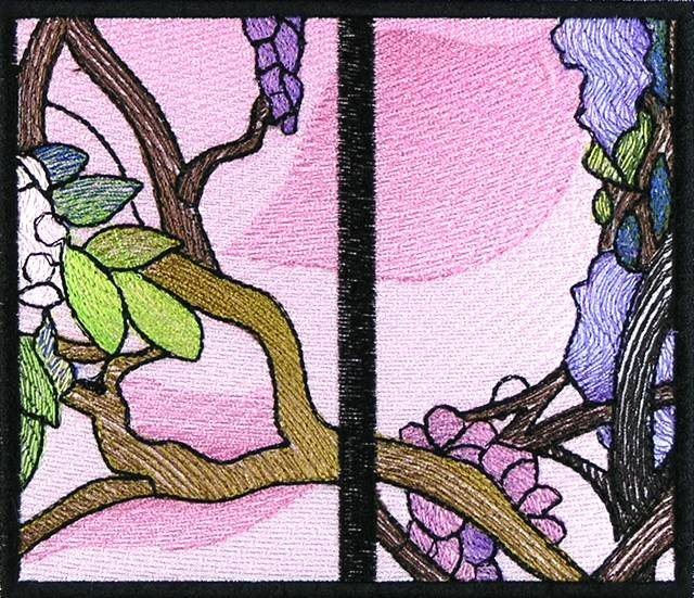 BFC0890 QIH Stained Glass - Wisteria