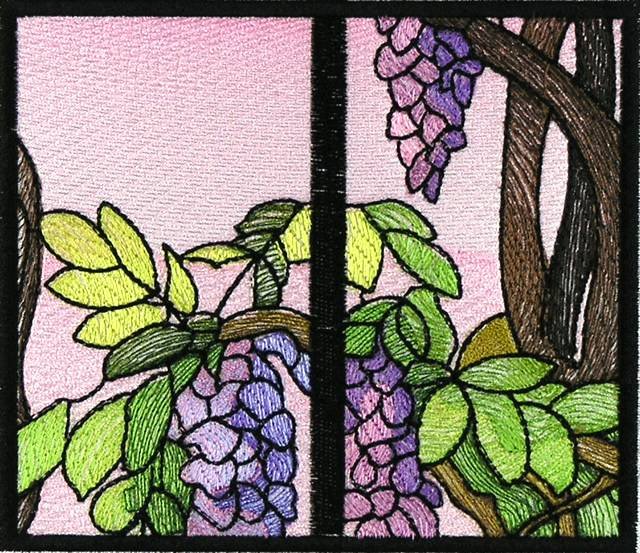 BFC0890 QIH Stained Glass - Wisteria