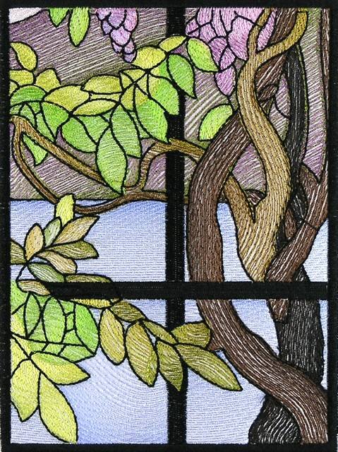 BFC0890 QIH Stained Glass - Wisteria