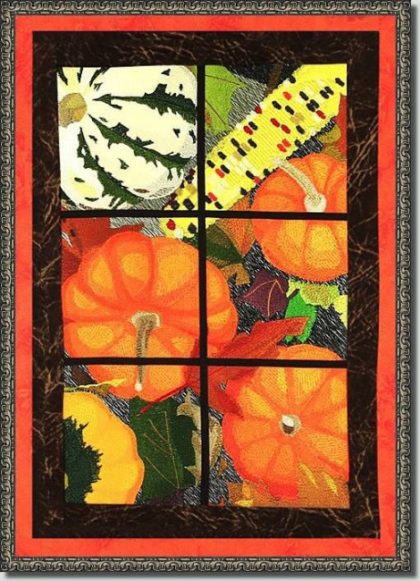 BFC0891 Window- Pumpkin Splendor