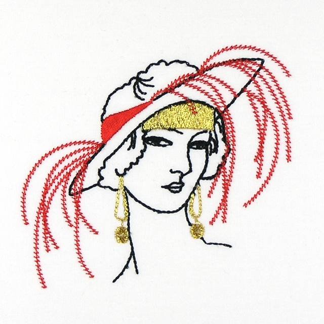 BFC0896 20s French Lady's Fashion Portraits