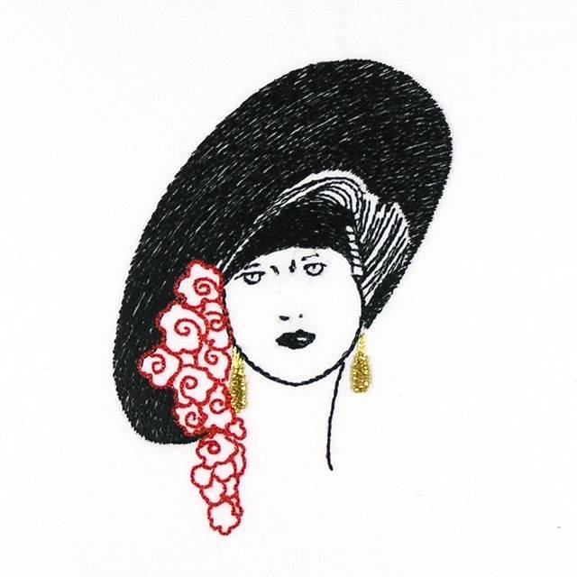 BFC0896 20s French Lady's Fashion Portraits