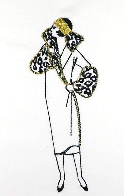 BFC0897 20s French Lady's Fashion