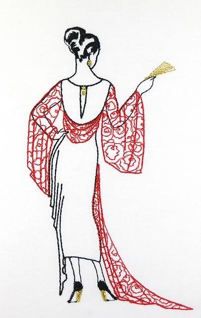 BFC0897 20s French Lady's Fashion