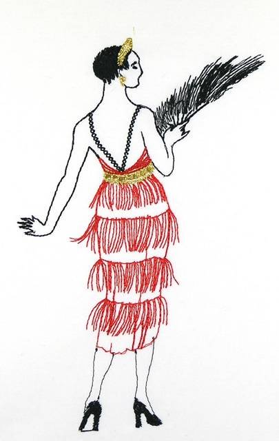 BFC0897 20s French Lady's Fashion