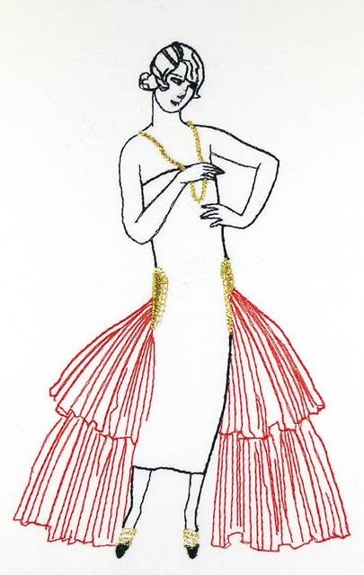 BFC0897 20s French Lady's Fashion