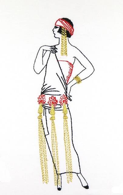 BFC0897 20s French Lady's Fashion