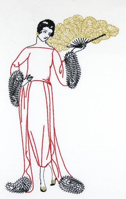 BFC0897 20s French Lady's Fashion