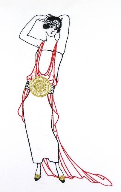 BFC0897 20s French Lady's Fashion