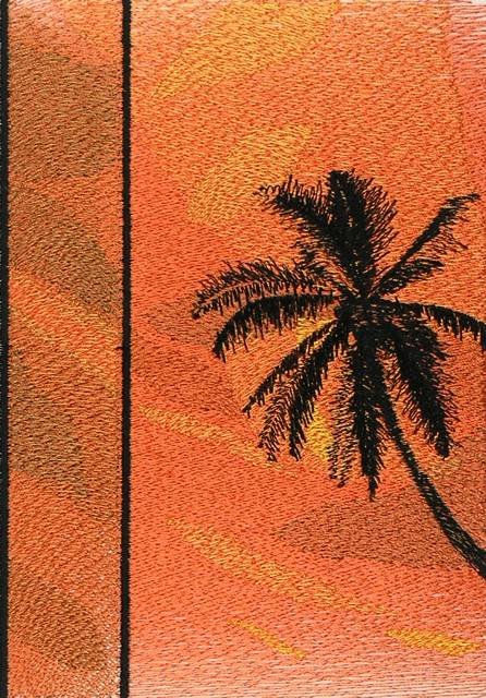 BFC0899 Window - Palm Sunset