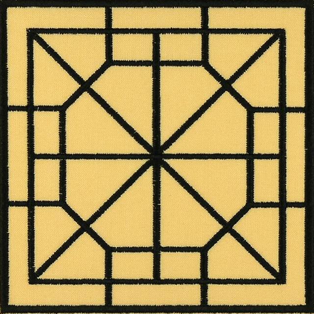 BFC0901 Chinese Lattice Quilt Squares QIH and Regular