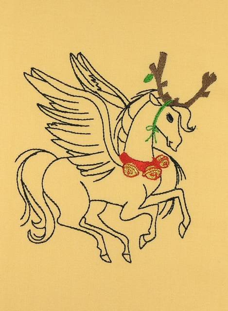 BFC0904 Pegasus and Unicorn Christmas
