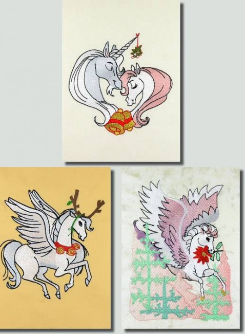 BFC0904 Pegasus and Unicorn Christmas