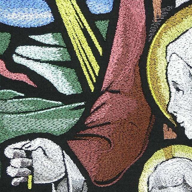 BFC0909 Stained Glass-Joseph, Mary and the Infant Jesus Christ